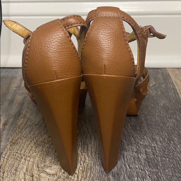 Furla leather platform sandal - Picture 3 of 5